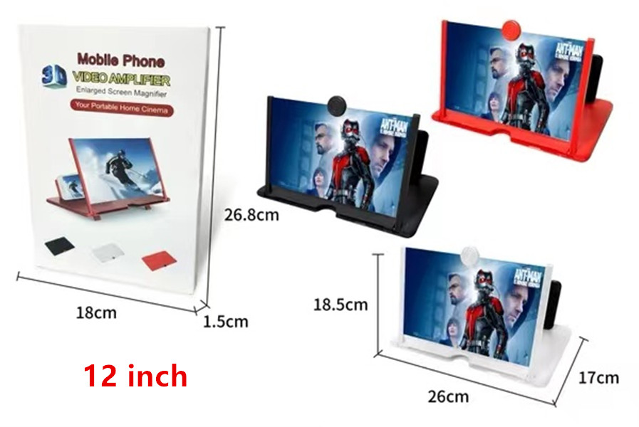 10 12 inch opvouwbare telefoonhouder Schermvergroter Stralingsbescherming 3D HD Videoversterker Beugel