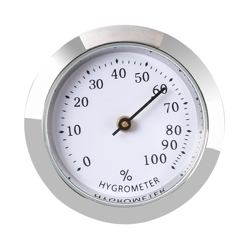 Smoking Pipe 38mm metal thermometer hygrometer mini thermometer hygrometer