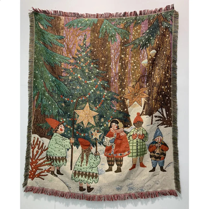 Blankets Years Gifts Blanket Nutcracker Christmas Tree Star Throw Blanket Soft Blanket Bed Blanket Quilt Xmas Decor for Home 231118