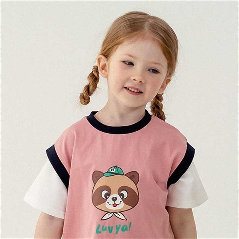 تي شيرتات ملابس الأطفال الكورية القمصان القصيرة لعام 2023new Summer PS Baby Boys Girls Short Suit Tee Suit Cloths 2 to 8years P230419