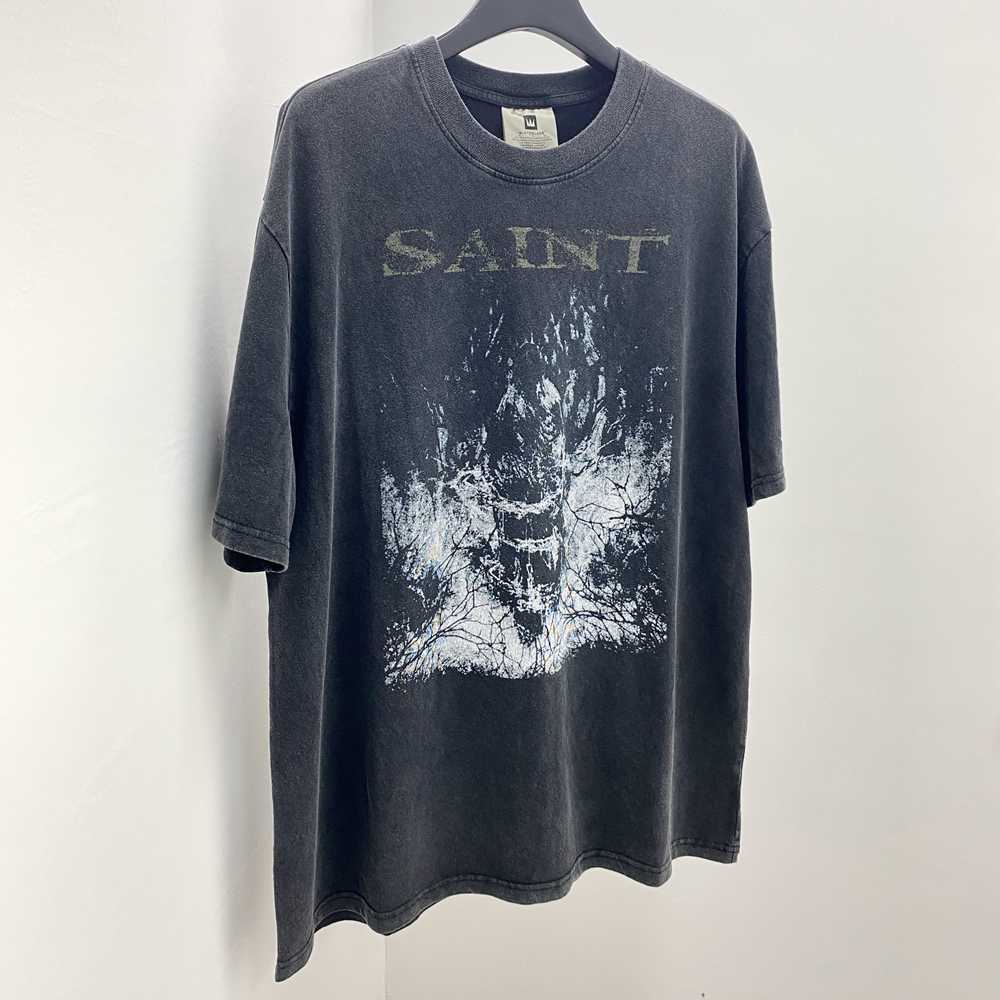 Men's T-Shirts JERRY SAINT MICHAEL 23SS Men Women T Shirt Washed Distress Vintage Hip Hop High Street Casual Oversized Short Sleeve Tees