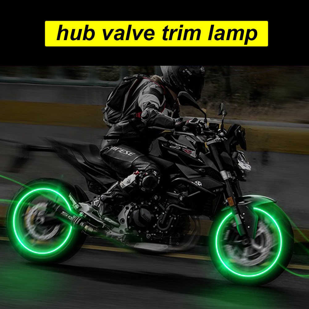 Novo 4 pçs luzes da roda tampa do carro auto roda pneu válvula de ar haste led luz tampa acessórios para bicicleta carro motocicleta waterproo