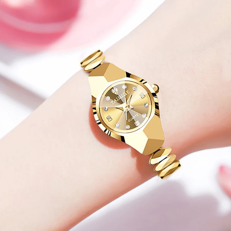 Relógios femininos relógio feminino tungstênio aço moda clássico radar quartzo relógio à prova dwaterproof água negócios ultra-fino casal estudante pulseira relógio rel 231118