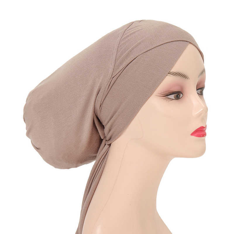 Headbands Ramadan Women Muslim Hijab Islamic Underscarf Hijabs For Women Muslim Inner Hijab Caps full headcover Bonnet Muslim Turban Scarf Y23