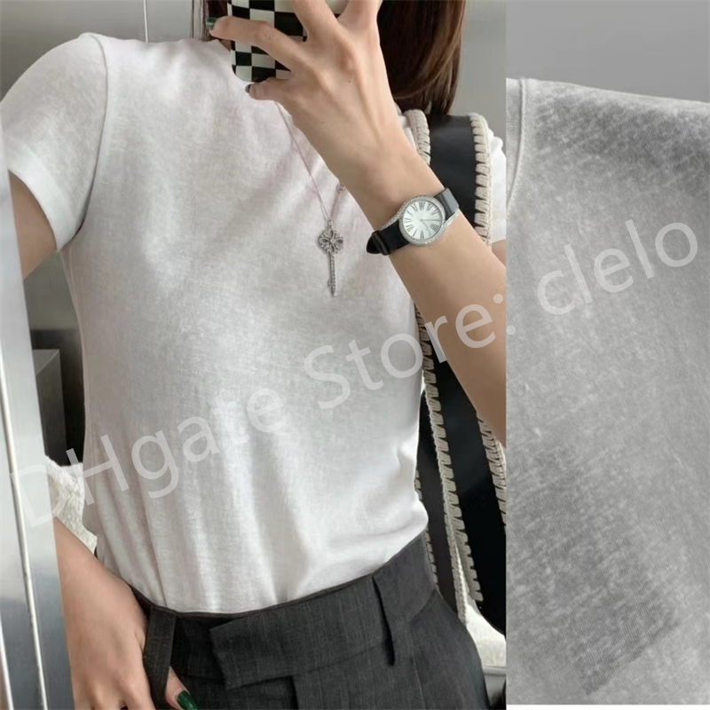 Fashion Tops for Women Snowflake Cotton Shirts Linen Embroidery Logo Short Sleeve T-shirt Casual Shirts Black White S M L