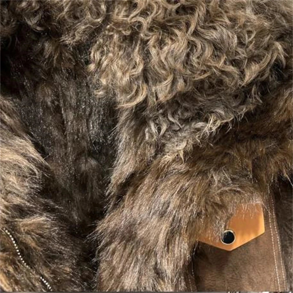 Pelliccia da donna Pelliccia sintetica Inverno Lana d'agnello Colletto rovesciato Manica interna in velluto Furry Ecopelle Integrato Cotone Streetwear PU Parka Manica lunga Top 231118