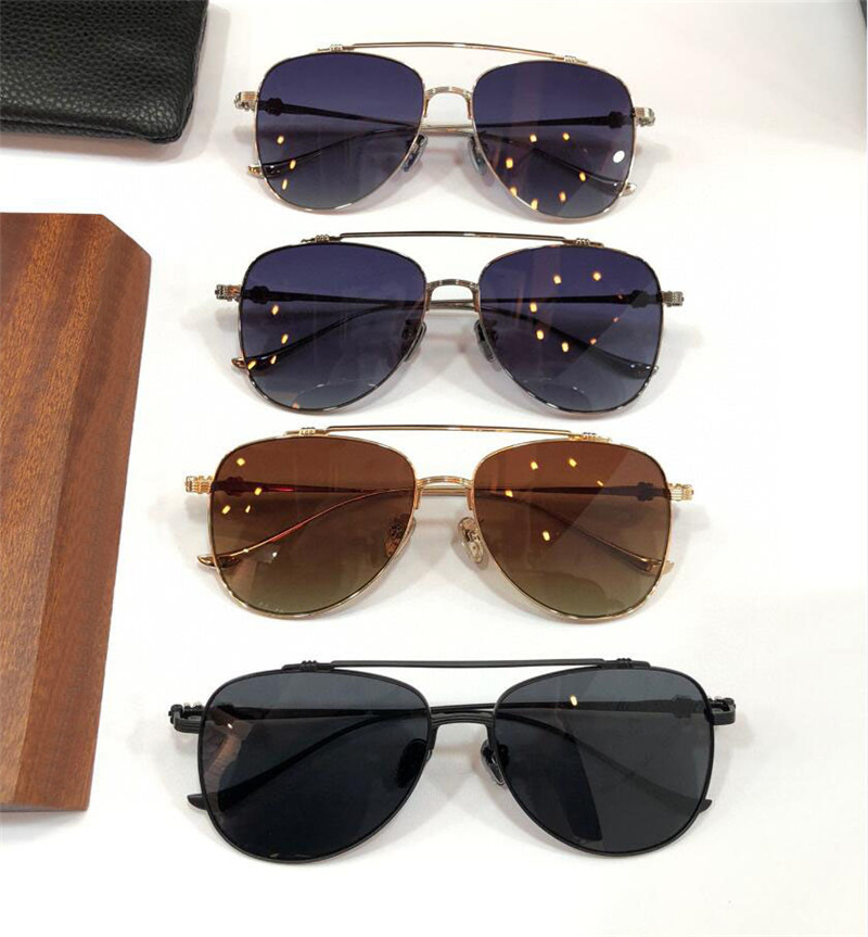 New fashion design men sunglasses 8162 metal pilot frame retro simple and generous style versatile outdoor UV400 protection glasses