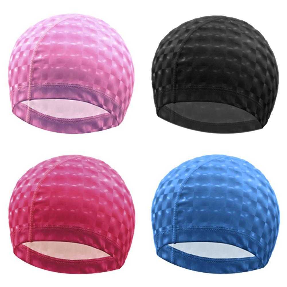 Bonnets de natation Mode Bonnet de bain Hommes Femmes Plus la taille Adultes Haute Élastique Protection des oreilles Cheveux longs Chapeau de natation Sport Accessoire de natation P230418