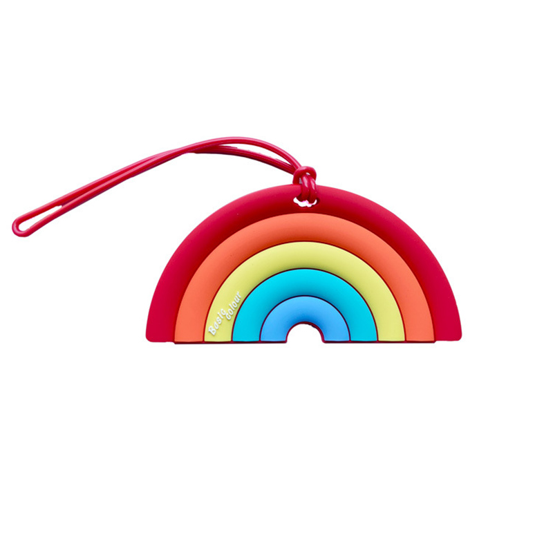 Rainbow Baggage Tag Party Favor Silikonowe wakacyjne samoloty