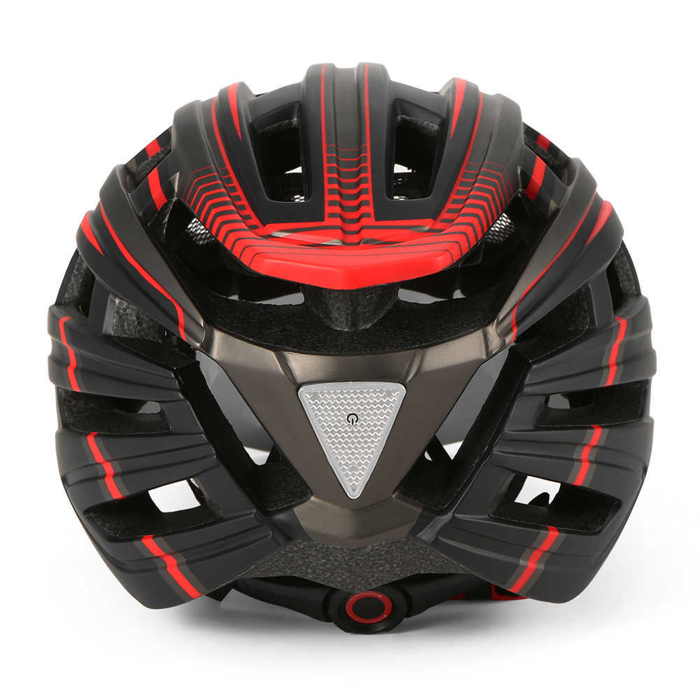 Casques de vélo Lixada Casque de vélo de montagne Casque de moto avec rétro-éclairage Visière magnétique amovible Protection UV pour hommes femmes P230419