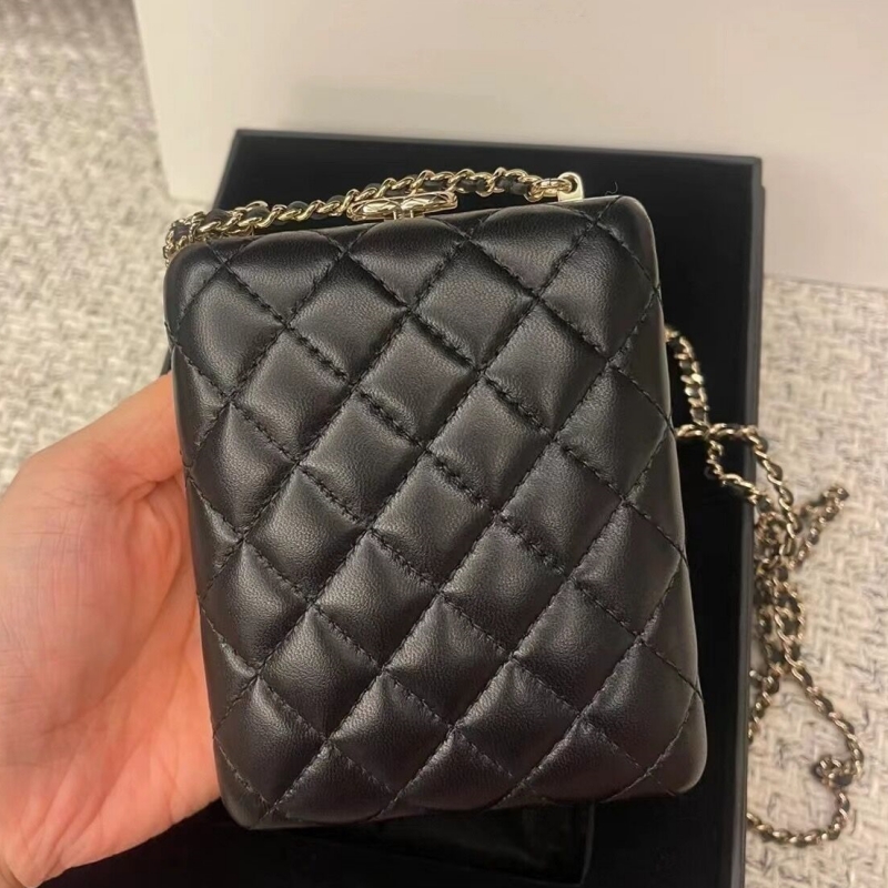 2023 Nieuwe designer tas 22K authentieke schoudertas geavanceerde handgemaakte kettingdecoratie harde tas premium diamanten ketting crossbody tas