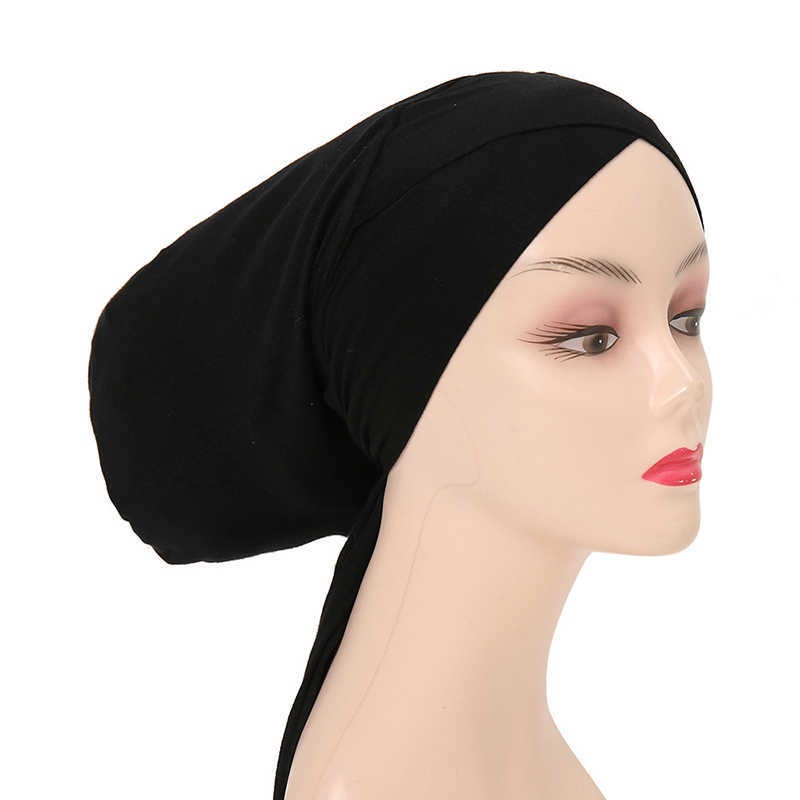 Headbands Ramadan Women Muslim Hijab Islamic Underscarf Hijabs For Women Muslim Inner Hijab Caps full headcover Bonnet Muslim Turban Scarf Y23