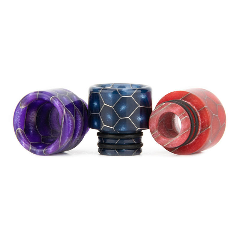 510 Snakeskin Mund Harz Drip Tips Rauchen Rohr Zubehör Mundstück für 510 Thread Zigarettenspitze RDA RBA Tank Zerstäuber Driptips Mundstück