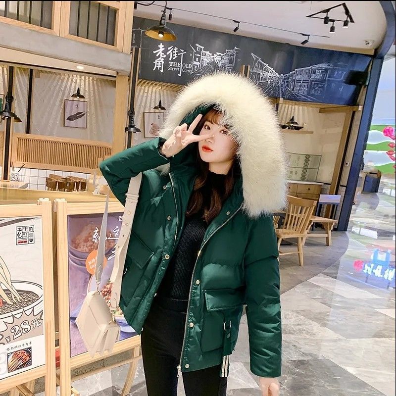 Veste d'hiver Femme Nouvelle manteau d'hiver Femmes à manches longues Coton manteau en laine avec style coréen