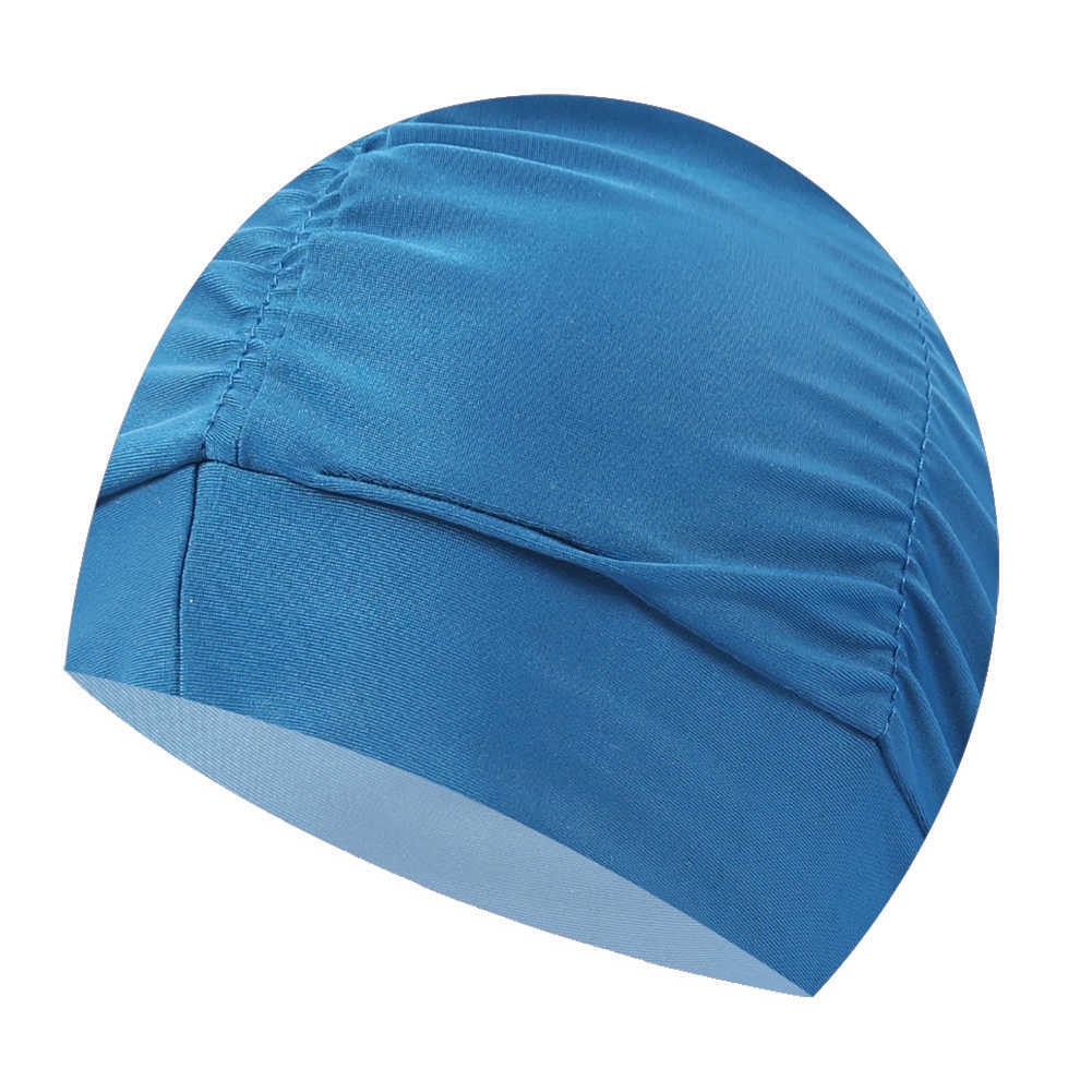 Bonnets de bain SPA plissé adapté aux adultes et aux hommes sport élastique doux cheveux longs bonnet de douche d'été accessoires de piscine surdimensionnés P230531