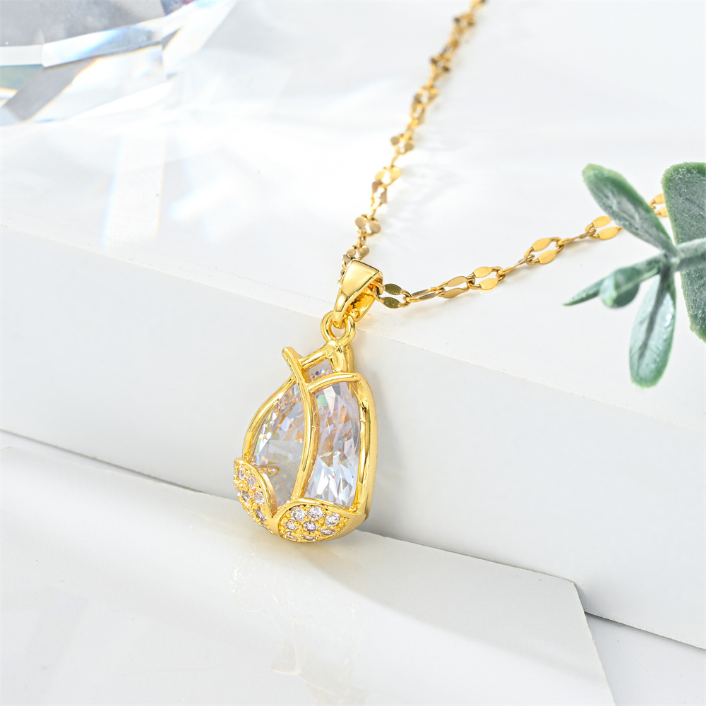 Necklace For Women Designer Jewelry Womens Plated Dainty Gold Chain Ladies Fashion Luxury Necklaces Woman Diamond Love Pendant Holiday Gifts SYXG231