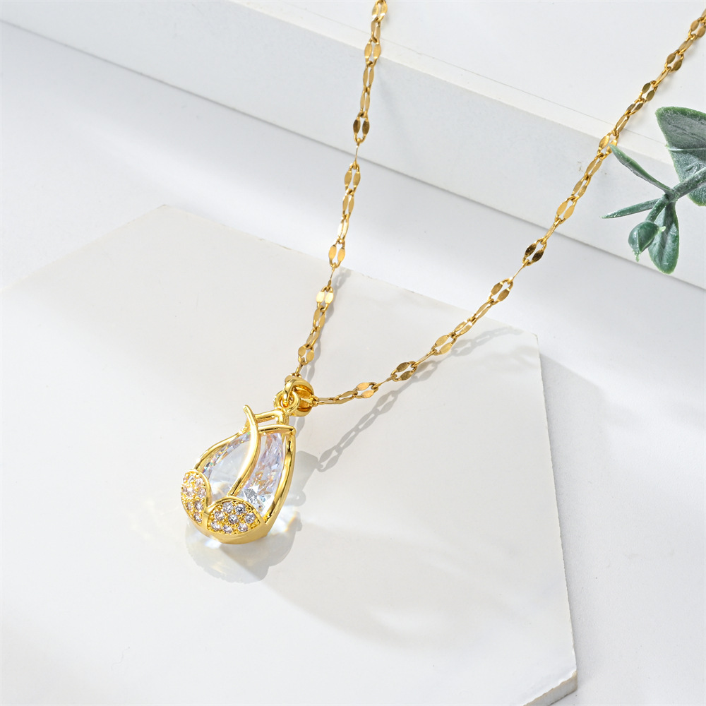 Necklace For Women Designer Jewelry Womens Plated Dainty Gold Chain Ladies Fashion Luxury Necklaces Woman Diamond Love Pendant Holiday Gifts SYXG231