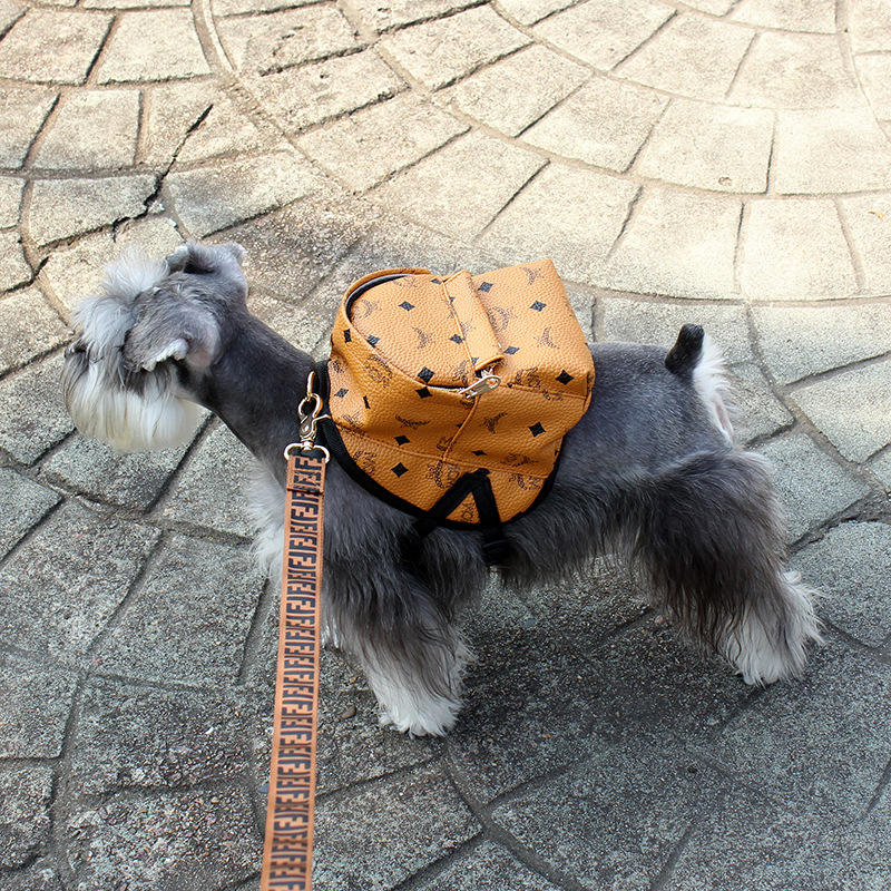 YUEXUAN Designer-Modetaschen, trendige Rucksäcke für Katzen und Hunde, Rucksäcke, kleine und mittelgroße Hundeausflug-Rucksäcke, Schultergurt 37–55 cm, Brustumfang 37–69 cm
