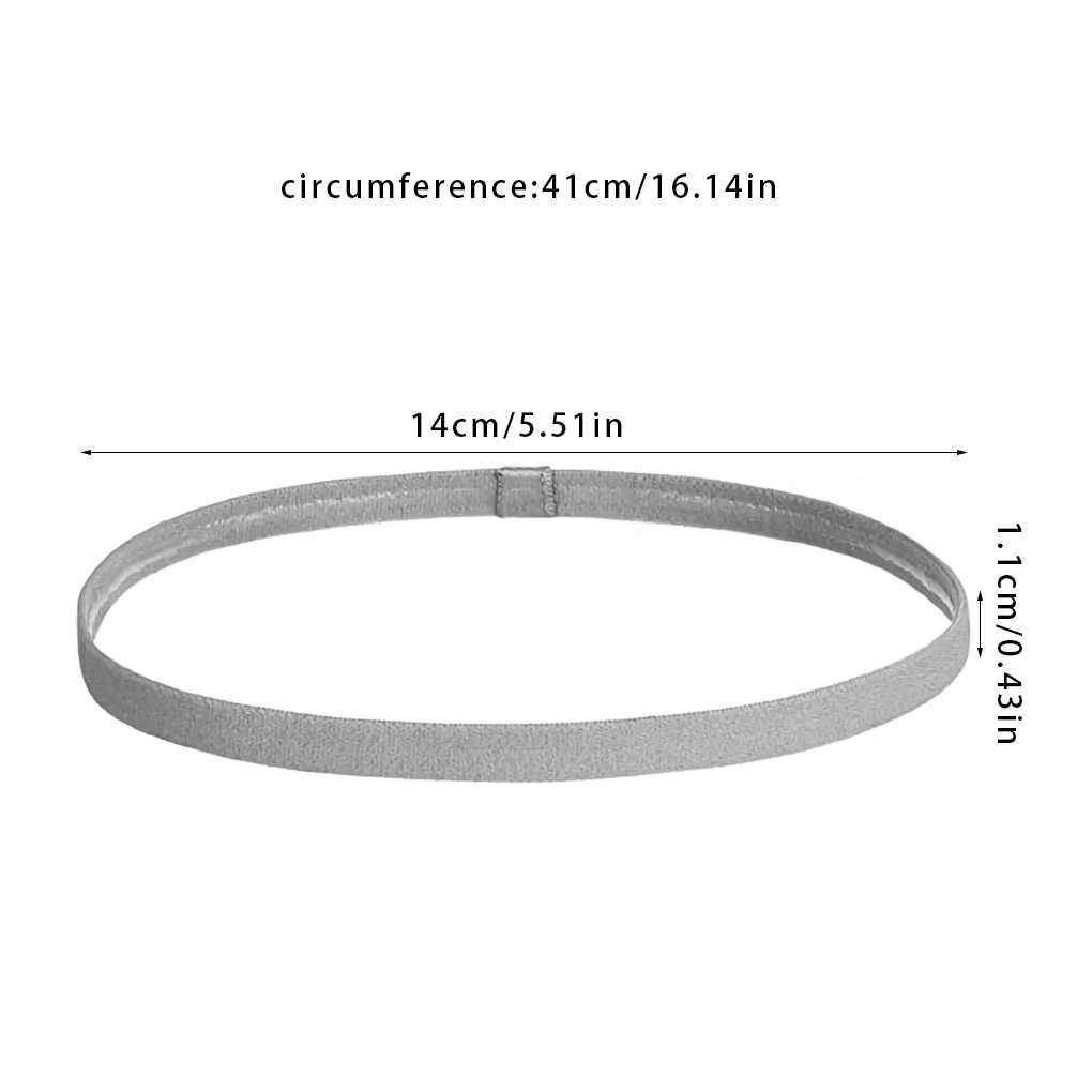 헤드 밴드 /세트 헤어 밴드 실리콘 비 슬립 밴드 탄성 유방 땀 밴드 스포츠 피트니스 헤어 밴드 세트 Y23