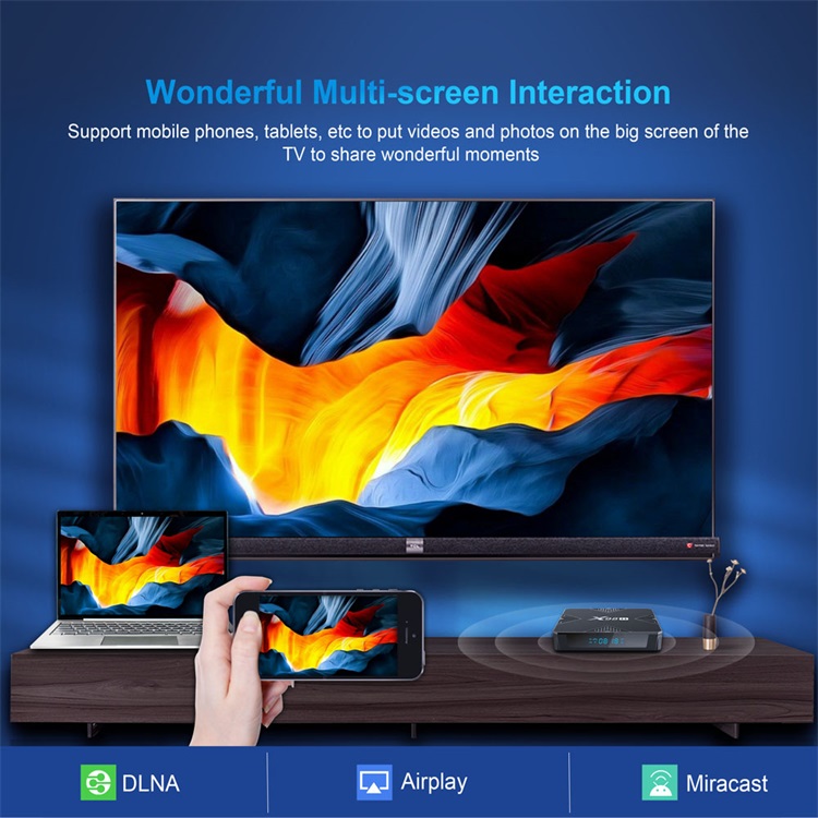 LeadCool X98H Set Top Box Allwinner H618 Quad Core Smart TV Android 2G 16G 4G 32G Android 12 지원 Wi -Fi BT