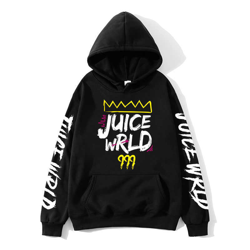 Men`s Hoodies Sweatshirts black and white  hoodie thread sweatshirt    trap rap rainbow fault juice world