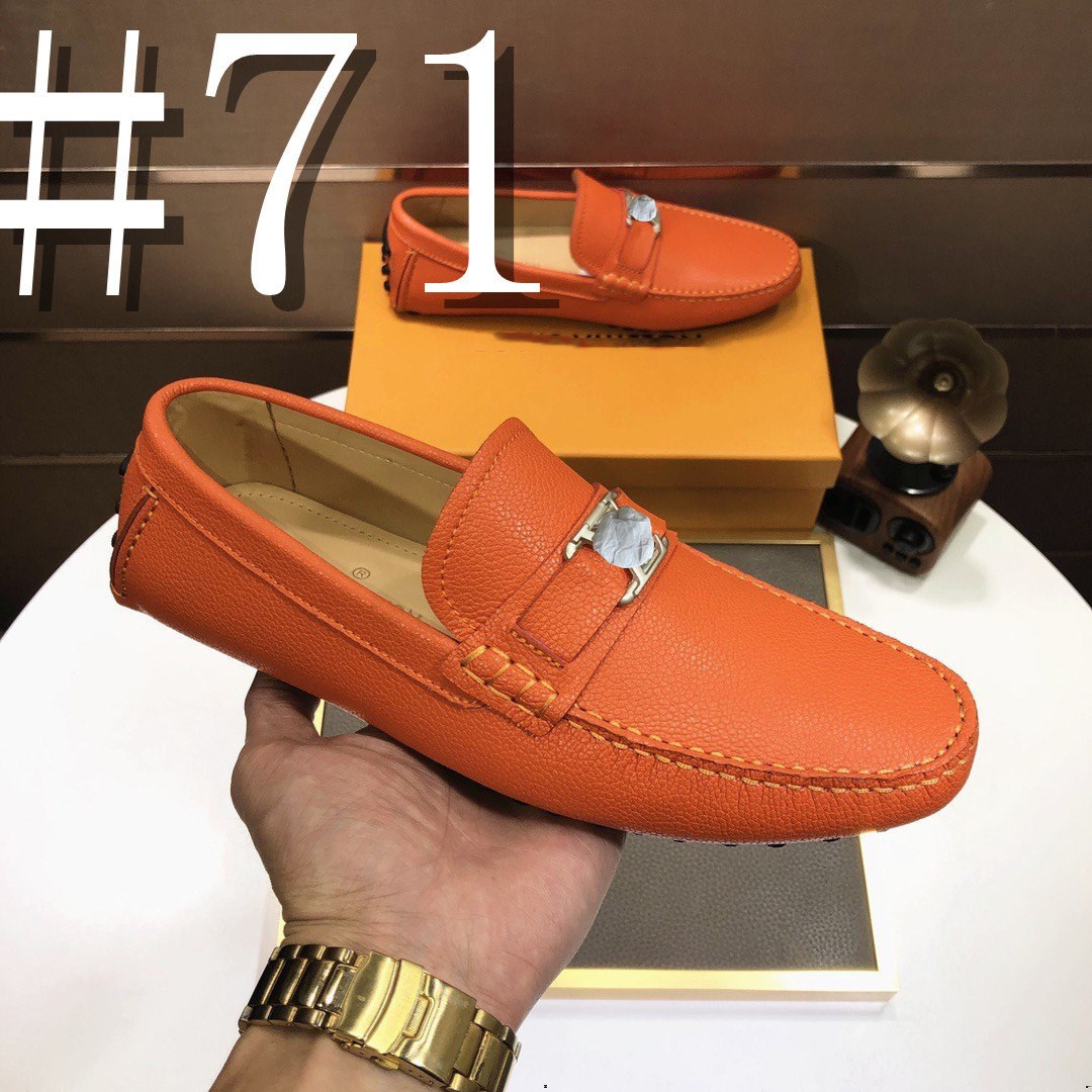 37 Model Lüks İtalyan Erkekler Ayakkabı Yaz Erkekler Loafers Tasarımcısı Gerçek Deri Moccasins Erkekler Elbise Ayakkabılarında Hafif Nefes Alabilir Kayma