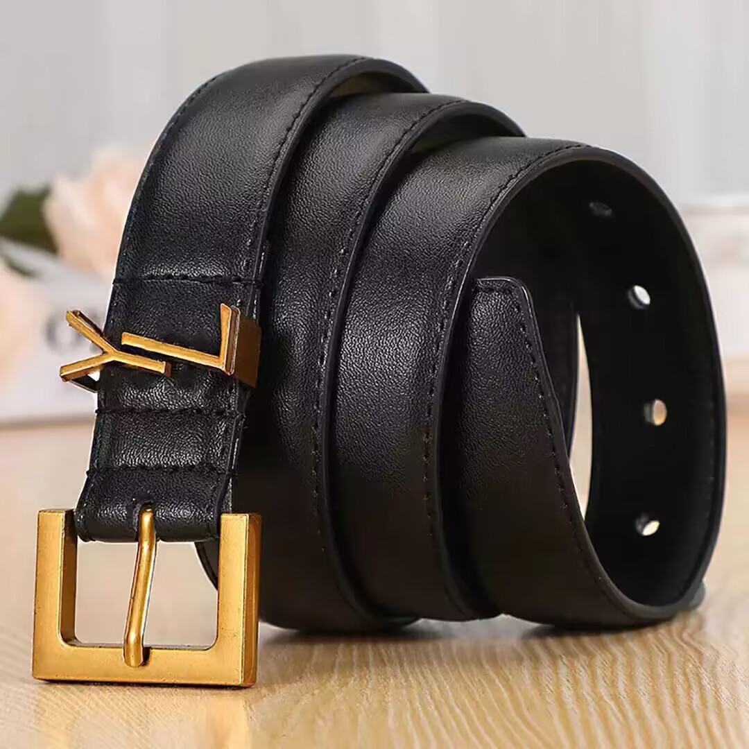 Luxurys Deingers Tendance Lettre Ceinture Loisirs Mode All-Match Véritable Cuir avec Femmes et Hommes Rétro Décoration Boucle Boucle Ceintures 230h