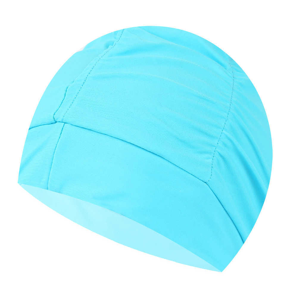 Bonnets de bain SPA plissé adapté aux adultes et aux hommes sport élastique doux cheveux longs bonnet de douche d'été accessoires de piscine surdimensionnés P230531