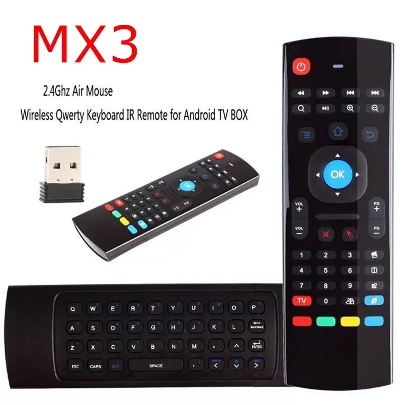 Fly Air Mouse MX3 X8 Voice Wireless Mini -tangentbord med IR -lärande 2,4 GHz 6 Axis Remote Control för Android TV Box PC