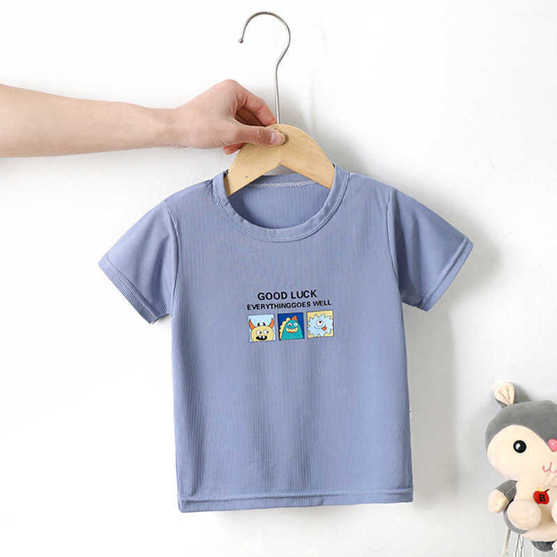 T-Shirts Kinder T-Shirts für Jungen Baby Mädchen Sommer Cartoon Kurzarm Kind Kleidung Mode Casual Tops 1-8Y Kinderkleidung Y024 P230419
