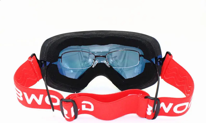 Лыжные очки Легкие лыжные очки с двумя слоями линз UV400, противотуманные, большие лыжные маски, очки для катания на лыжах, мужчины, женщины, очки для сноуборда, зимние очки 231212