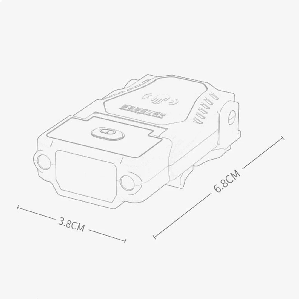 Zaklampen Zaklampen TOPLY 1 Mini LED Sensor Koplamp Hoed Clip Cap Licht Vissen Koplamp USB Oplaadbaar Verstelbare Hoek Kamperen 231118