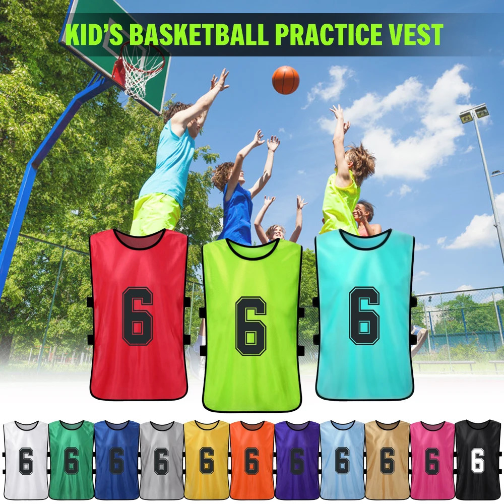 Andra idrottsartiklar Soccer Pinnies snabbt torkande fotbollslagströjor Youth Sports Scrimmage Soccer Team Training numrerade Bibbs Practice Sports Vest 231118