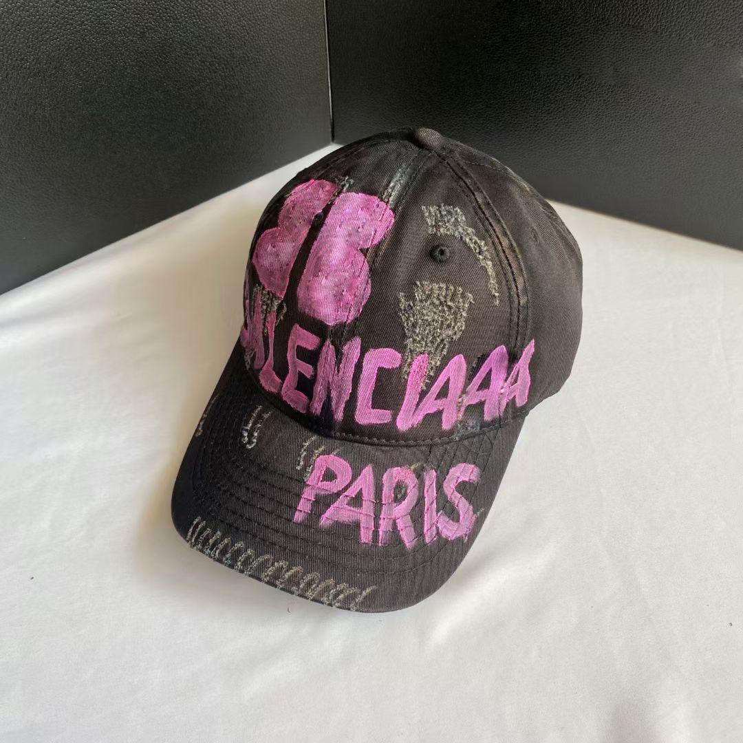 Modny projektant mody czapka z daszkiem para sporty uliczne wakacje podróże cukierki kolor list Graffiti drukuj casquette