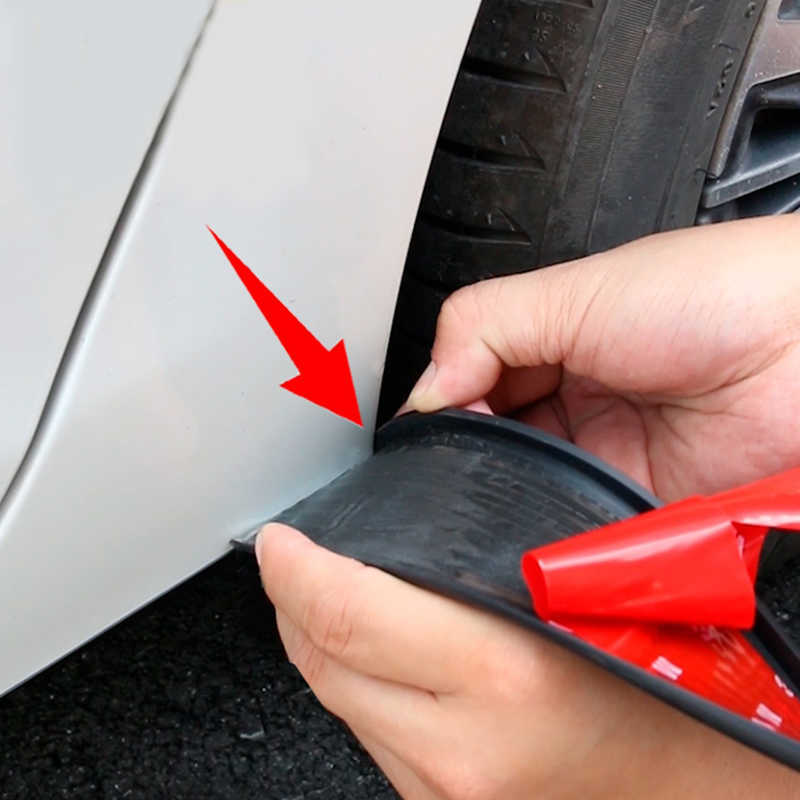 New Universal Auto Wheel Anti-Collision Strip Rubber Trims Wheel Arch Fender Protects For Car Fender Flares Car Accessories