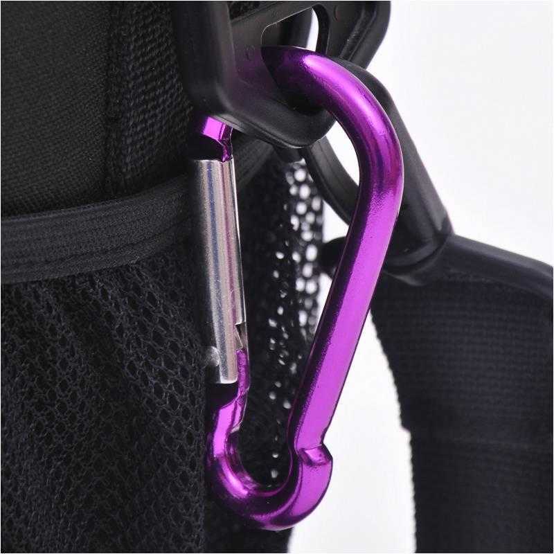 Carabiners 20 pièces Mini mousqueton porte-clés en alliage d'aluminium boucle en D mousqueton à ressort mousqueton Clip porte-clés en plein air Camping porte-clés P230420