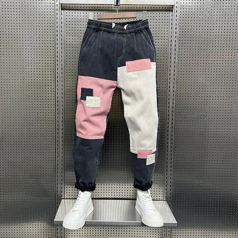 Jeans pour hommes Baggy Jeans hommes Harajuku Hip Hop Streetwear Designer marque Harem pantalon extérieur décontracté pantalon à carreaux vêtements de mode 231118