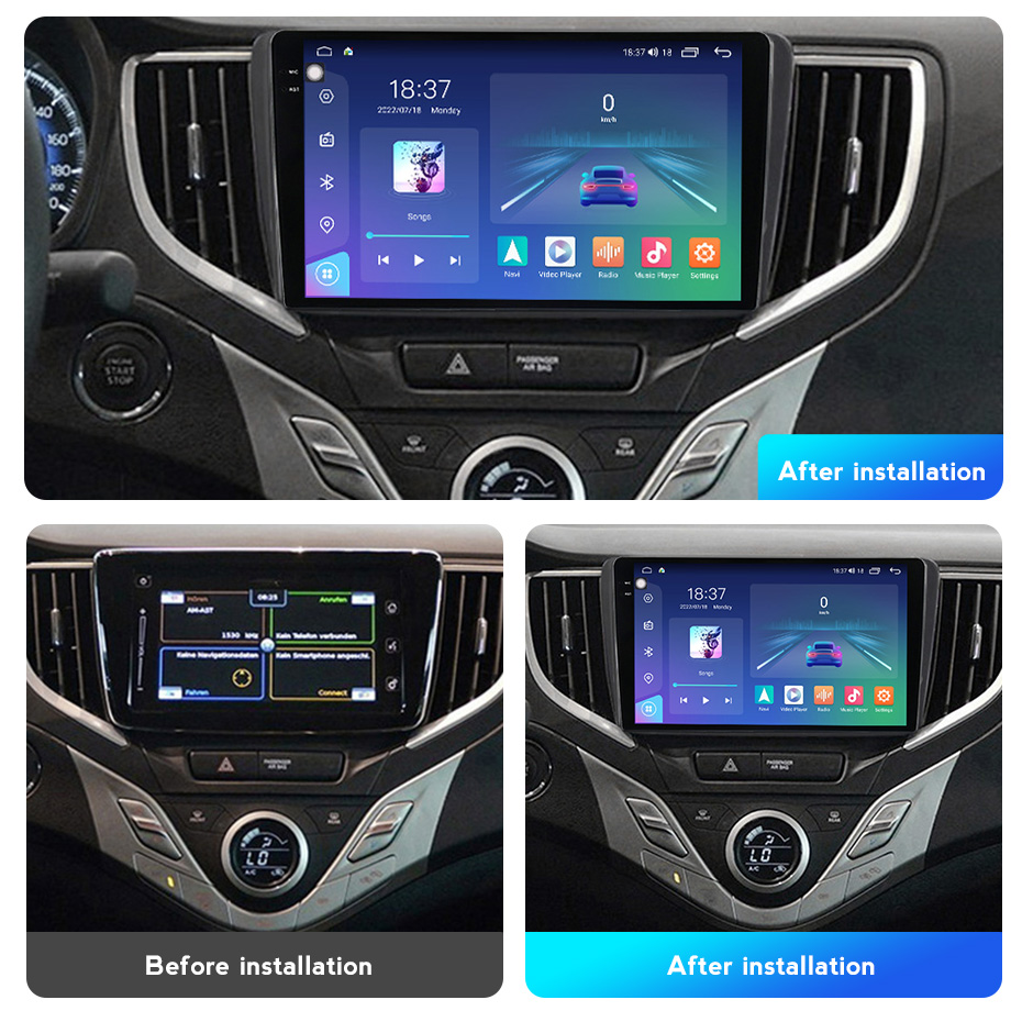 Android12 Car Dvd Radio Stereo Lettore Video Multimediale Suzuki Baleno 2015-2018 Navigazione GPS Carplay Auto 2Din Unità di Testa