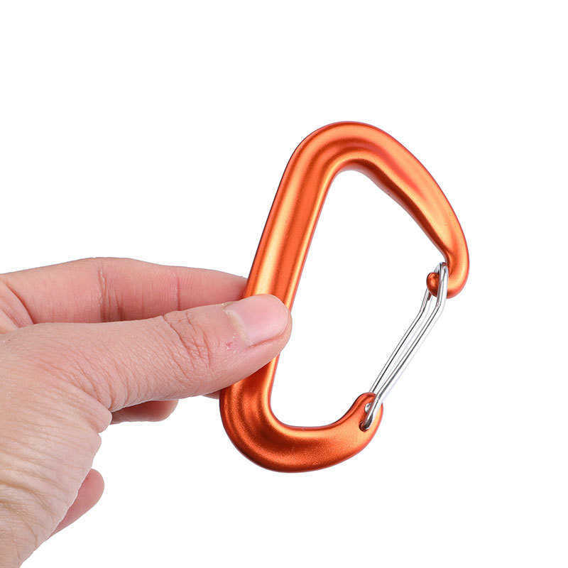 Carabiners Mousqueton d'escalade professionnel 1 pièces crochet de boucle d'alpinisme en forme de D 12KN serrure de sécurité accessoire d'équipement d'escalade en plein air P230420