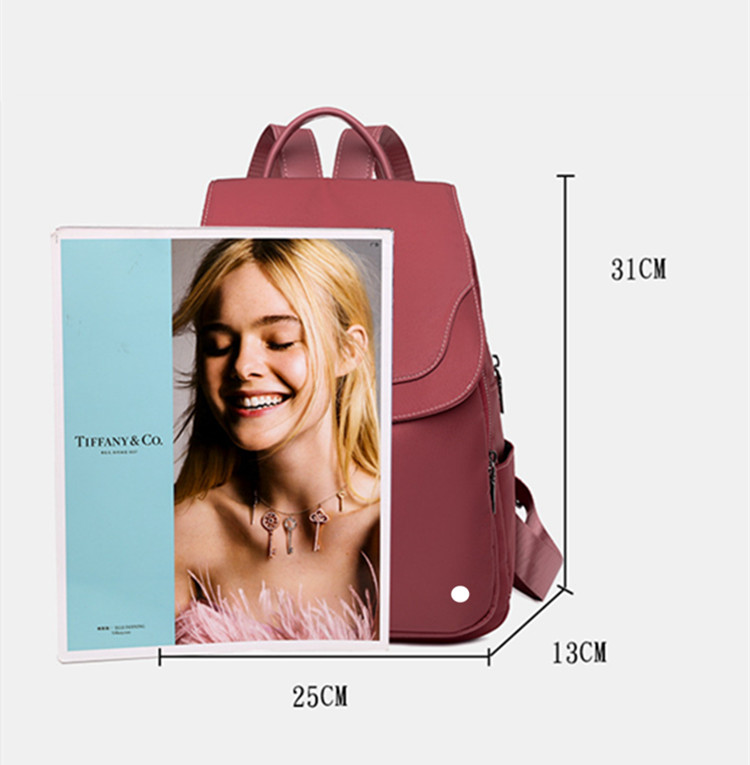 LU Oxford Cloth Backpack All-Match Duża pojemność Portable damska moda prosta podróż plecak 3 kolorów 6750