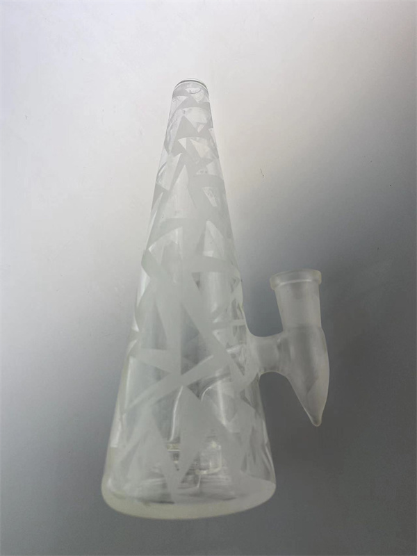 Narghilè Clear sandblust Glass hookah rig bong, vendite dirette in fabbrica da 14 mm con una ciotola benvenuto effettuare l'ordine