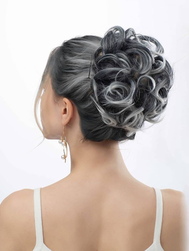 Nep rommelige bun paardenstaarten krullend schrapachtig chignon haarstukje voor vrouwen trekstring elastisch haarstuk 1 stks korte high 120g