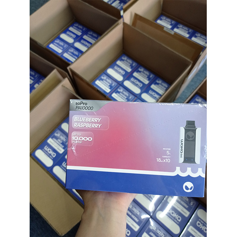 오리지널 waka sopro pa10000 퍼프 전자 담배 10K 퍼프 바 5% 니코틴 일회용 vape 펜 충전식 vapes