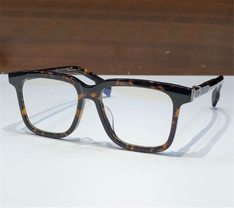 Neue Modedesign-Brille mit quadratischem Plankenrahmen 8245 optische Brille Retro-Punk-Stil einfache vielseitige Form mit Box für verschreibungspflichtige Brillengläser