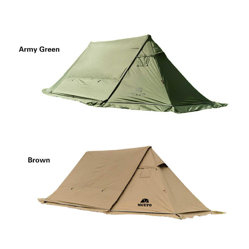 Tents and Shelters Outdoor Windproof Camping Tent With Stove Jack 4 Season Tent Sun Shelter For Family Camping Hunting Fishing Hikes