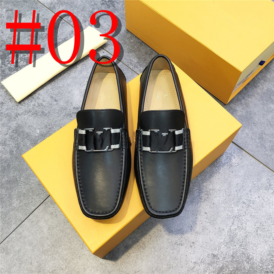 40Model Men Luxurys Driving Shoes Male High Quality Leather Designer Loafers Men Casual Shoes Moccasins Slip On Men's Flats Fashion Men Shoes Size 38-47