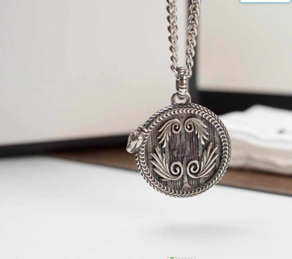 Designer Circle Snake Pendant Necklaces For Women and Men Vintage Silver Copper Long Sweater Necklace Women Mens Jewelry Accessories