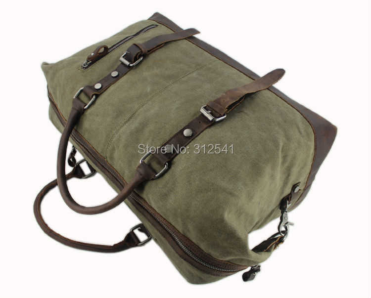 Vintage wojskowe skórzane skórzane torby podróżne noszą torby bagażowe Mężczyźni torby na jaskrawie podróżne torba na dużą weekendową torbę na noc 230420