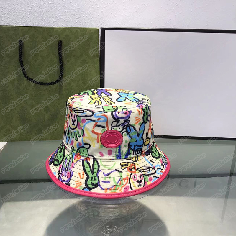 Dames luxe ontwerper zomer cap graffiti mannen koppels ademende sport honkbal pet reizen zonnebrandcrème zonbescherming emmer hoed 2304201bf