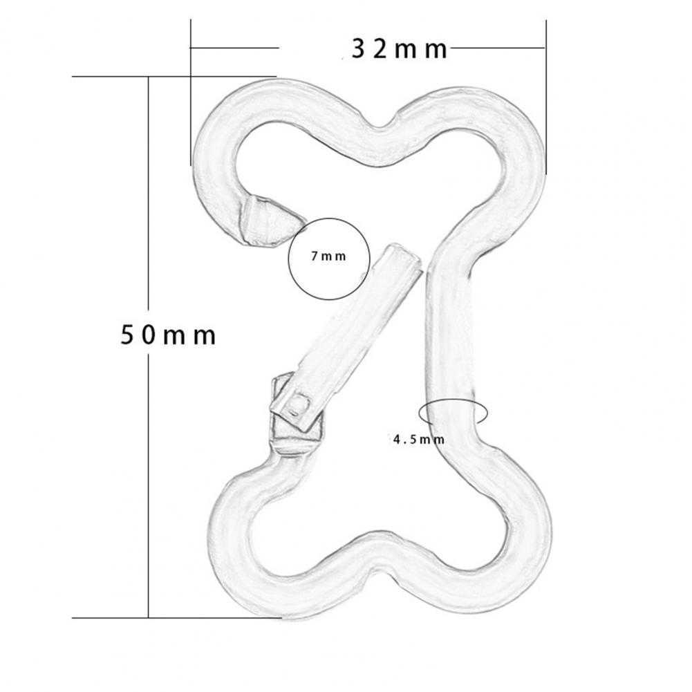 CARABINERS 5st Lightweight Multifunktionell bentyp Buckle Aluminium Alloy Carabiner Klättringstillbehör för vattenflaskor Ryggsäck P230420